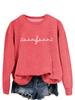 Avrupa & Amerikan Moda Sekizinci Nota Baskılı Çok Yönlü Yuvarlak Yaka Kapüşonlu Sweatshirt - Sonbahar Konforu