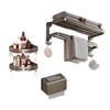 NASIDE MA-45 Space Aluminum Wall-Mounted Bathroom Storage Set