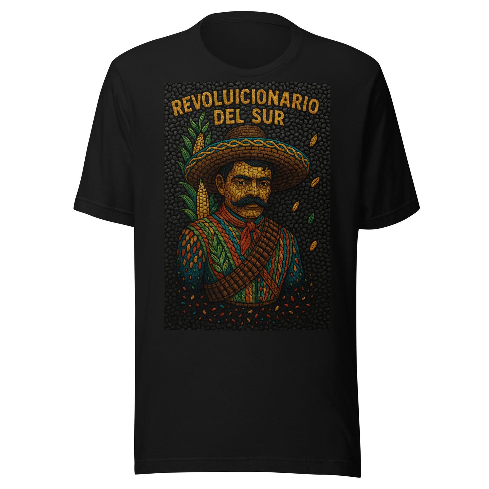 Revolucionario Del Sur Emiliano Zapata Corn Unisex t-shirt 2XL