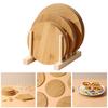 Wooden Coaster Heat-resistant Durable Clean Polished Portable Easy Flexible Anti-scalding To Hot Beverage Coffee
