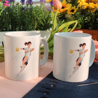 Tf607-Design Tasse 2er-Set-Handballspieler