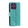 For Motorola Edge 60 Pro 5G Stand Case Imprinted Totem PU Leather Wallet Phone Cover with Wrist Strap