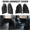 Front Door Panels Armrest Replacement Covers for Fit Honda Pilot 2009-2015 Black