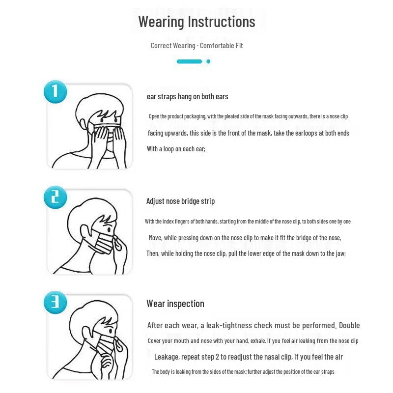 KLEERCARE Disposable 3-Layer Protective Face Masks