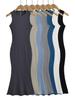 2025 European Sleeveless Slim-Fit Waist-Cinching Mermaid Skirt