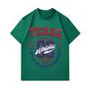 Men's 100% Cotton Short Sleeve Crew Neck T-Shirt, Texas 99 Athletic Champions Cowtown Print Casual Vintage Sport Style Tees for Daily Wear