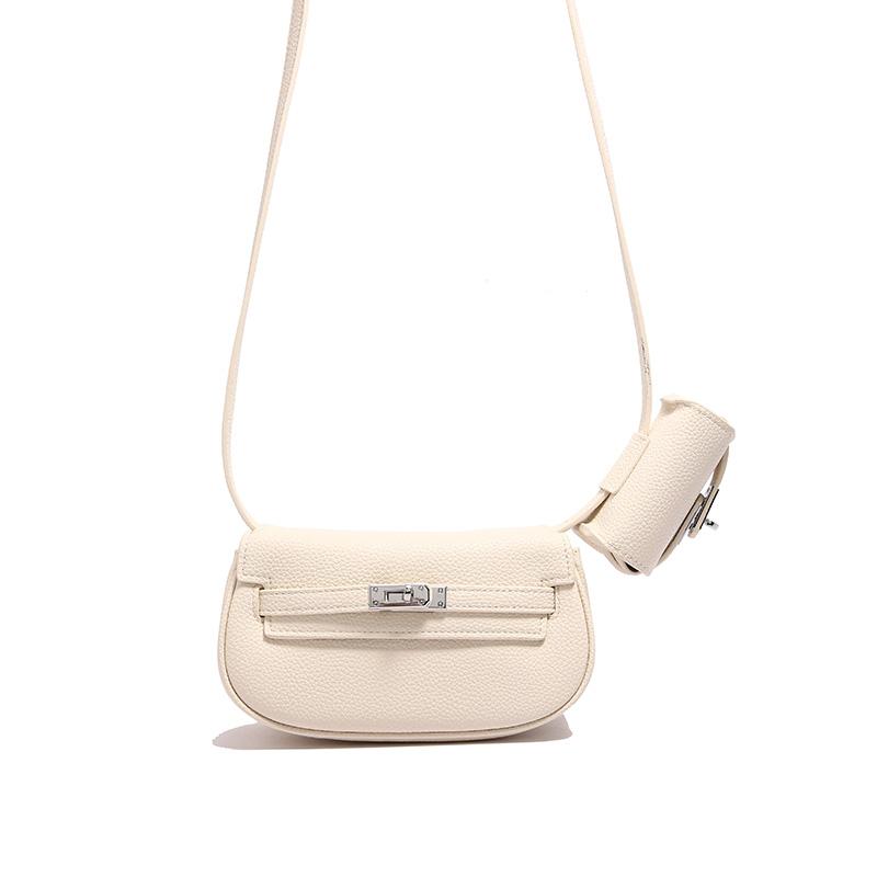 Premium Saddle Bag Fashion Versatile Gemini Bag Dumpling Bag Women's Bag One Shoulder Crossbody Breast Bag Mini Fanny Bag