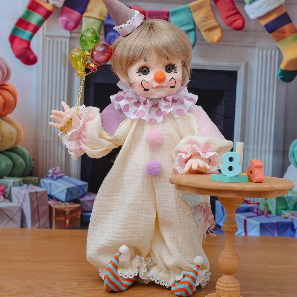 18 Inch Cosplay Reborn Baby Doll Full Silicone Vinyl Buffoon Doll Collection Toy Christmas Halloween Decoration