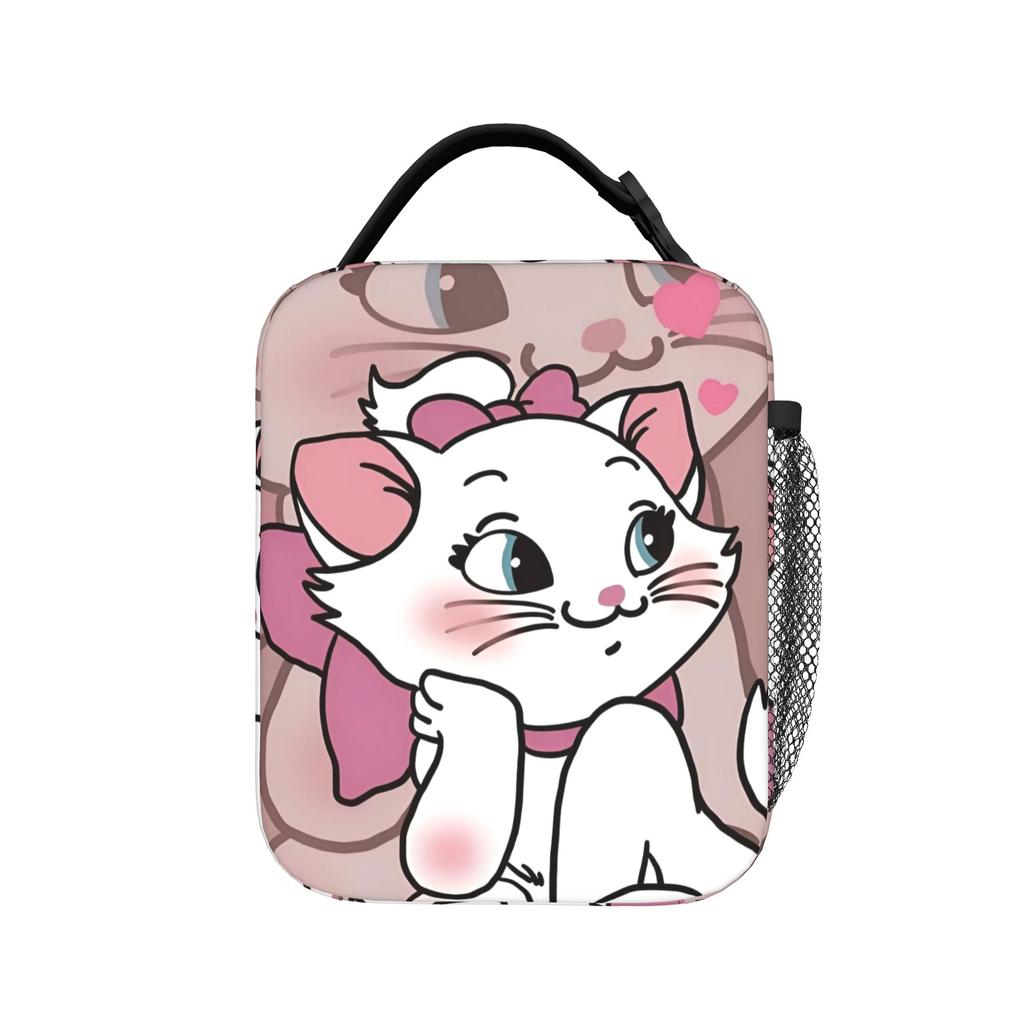 Maries Cat Insulated Lunch Bags Thermal Bag Reusable,Lunch Container Leakproof Lunch Box Tote Bento Pouch Office Picnic