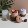 New Pinecone Shape Storage Jar Candle Cup Silicone Mold Gypsum Plaster Storage Box Christmas Home Decoration Molds