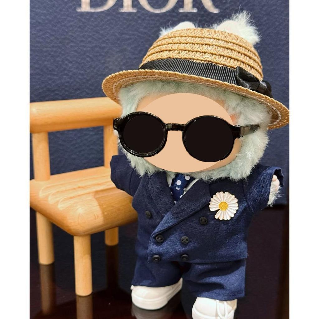 1517Cm Plush Doll Clothes For Labubu Doll'S Clothes Dinosaur Animal Suit Black Suit Rose Crown Outfit Accessories Doll Clothing