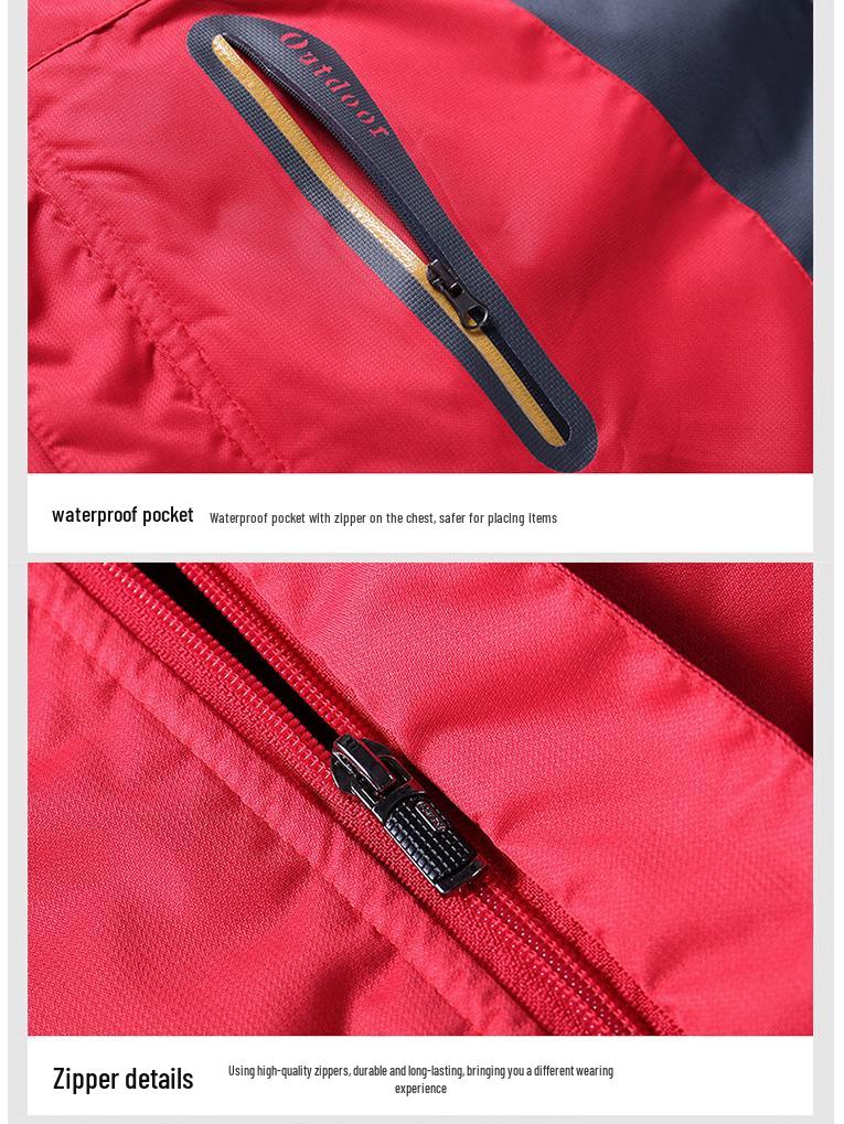 Unisex Plus Size Windproof Winter Jacket, Waterproof Warm Outerwear for Outdoor and Mountain Adventures.