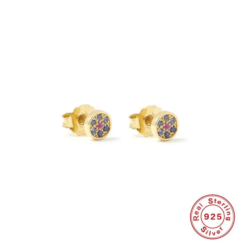 Cercei Eleganti Temperament Argint Sterling S925 Cercei cu Franjuri Diamante Colorate Cercei Super Zână Floare Stil Francez Femei