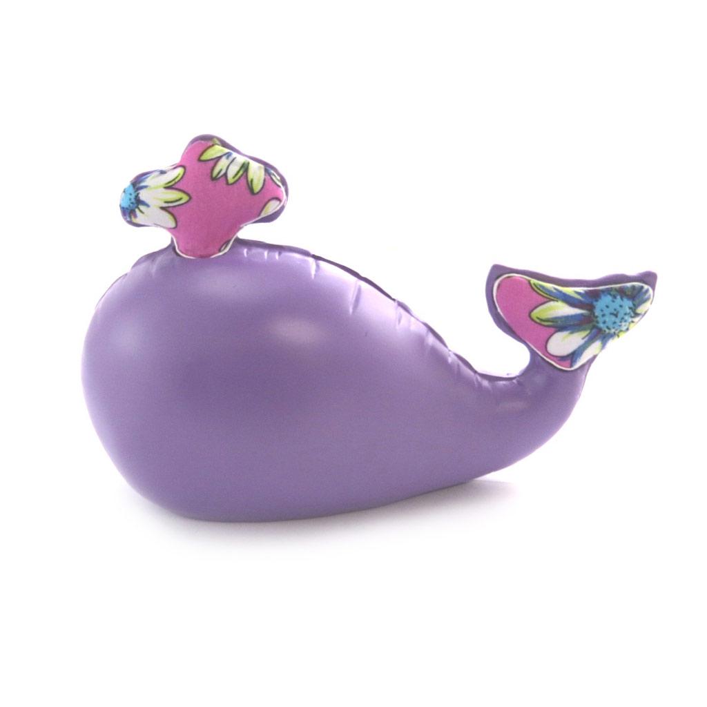 Les Trésors De Lily [N0903] - Resin 'Whale' Money Box Purple - 21x14x9 Cm