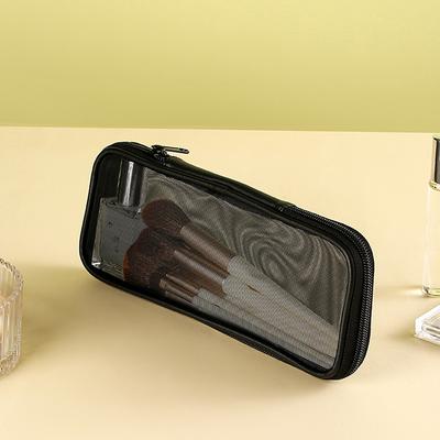 Reiseetui für Make-up-Pinsel, Kosmetiktasche, Organizer für Männer und Frauen, Beauty-Tools, Mesh, Dopp Kit, Beutel, Waschaufbewahrung, Zubehör