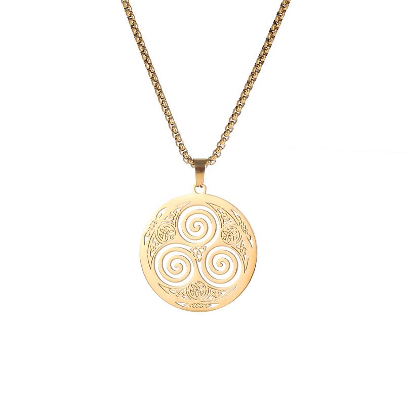 Neue Europäische und Amerikanische Neue Keltische Halskette Herren Anhänger Farb Halskette Schmuck