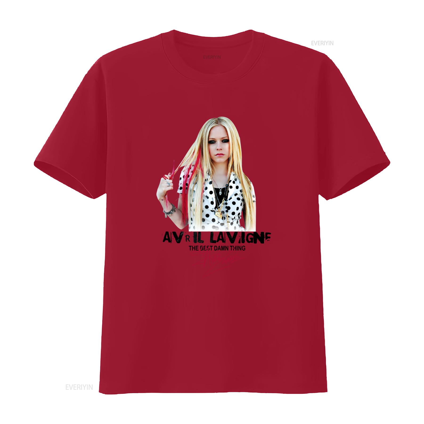 Avril Lavigne The Best Damn Thing Signature T Shirt for Family Fans Sizes S 234Xl H1361 vintage Washed Soft Stylish Breathable S