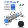 GTRIC M18 Inductive Proximity Switch Sensor Connector M12 4Pins Pluggable Series Distance 5mm 8mm NPN PNP 10-30V DC Non-Flush