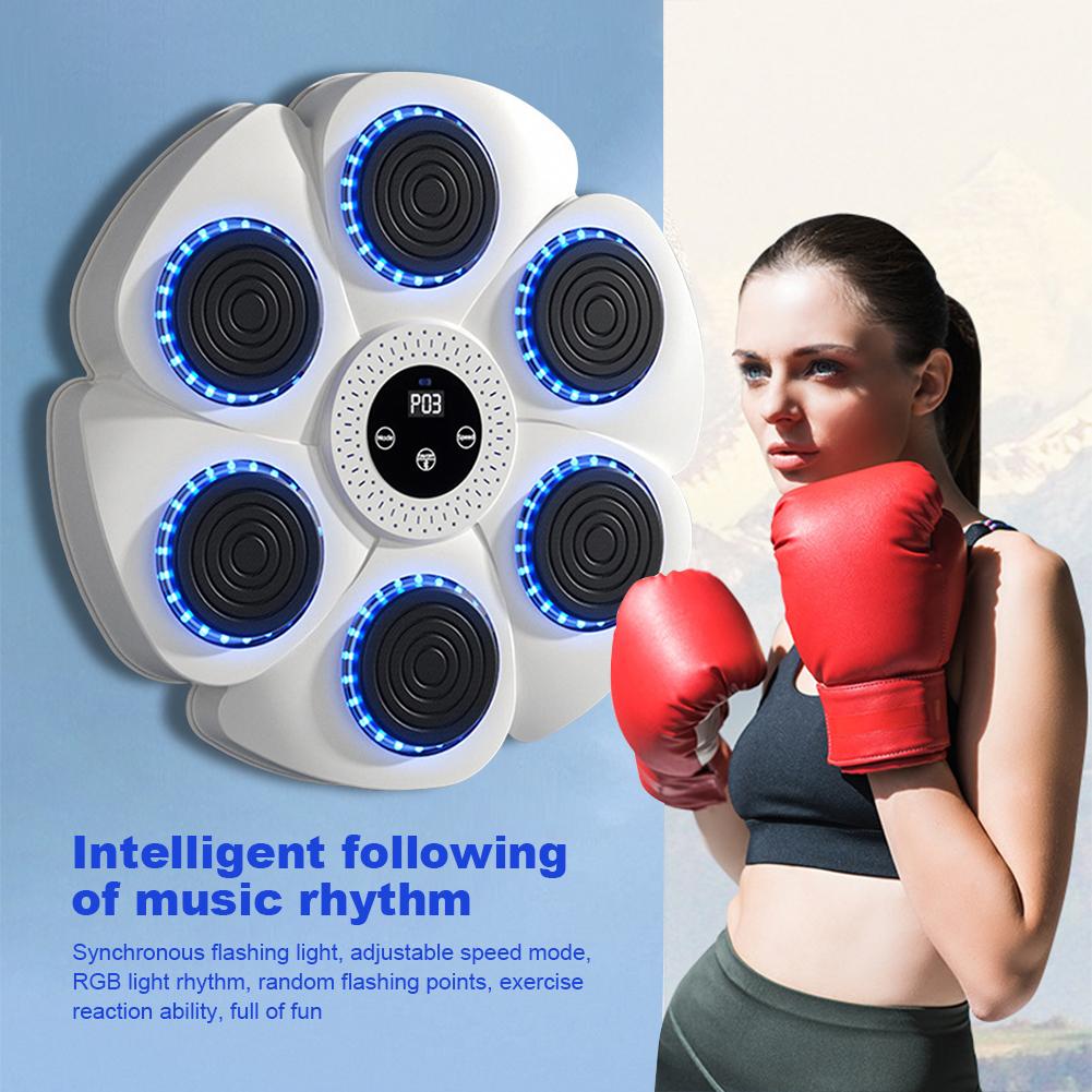Smart Music Boxing Wall Bluetooth-Compatible Boxing Machine RGB Light Music Boxing Machine for Boxing Sports Agility Reaction