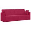 Floor Sofa Bed Burgundy 213 X 70 X 77 Cm Velvet