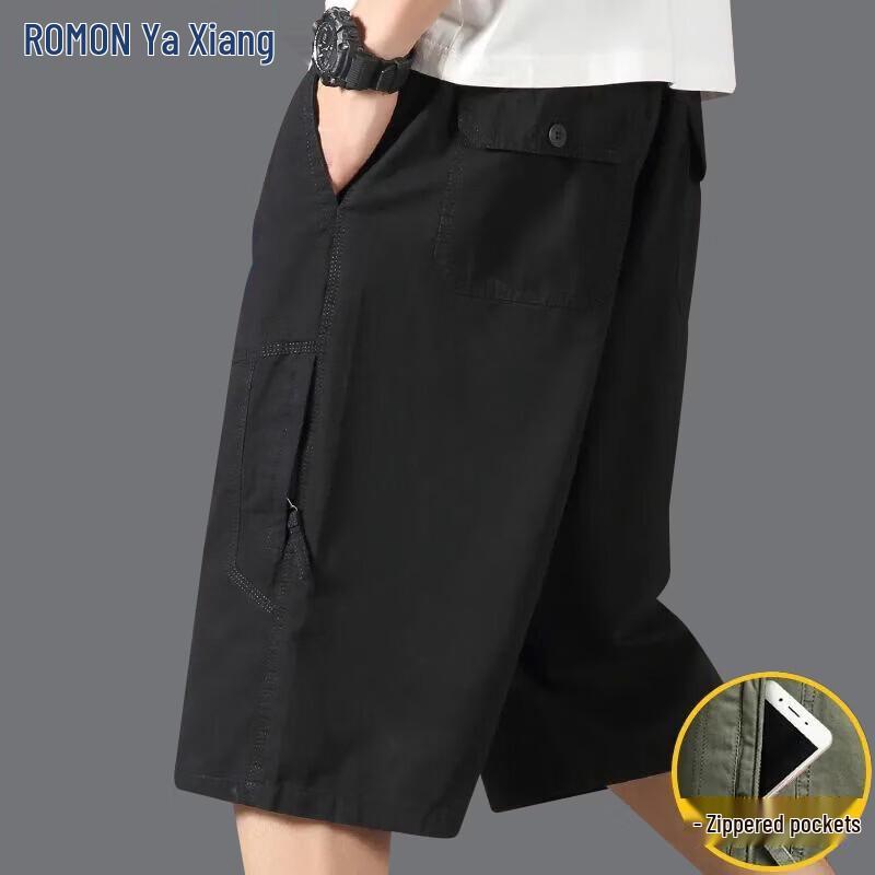 ROMON Men s Loose Fit Summer Cargo Beach Shorts 5XL