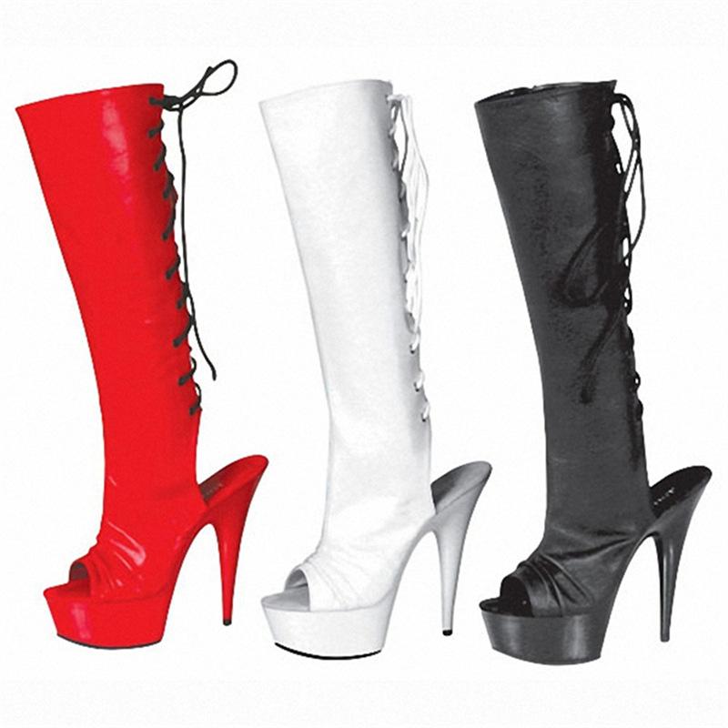 Autumn Women's Knight Boots Black 15cm High Cylinder Inner Height Increase Adhesive Bottom Round Head Thin Heel Fashion Boots