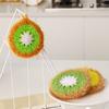 Kitchen Dishwashing Cleaning Cloth Fruit Shape Dish Scrubber Non Scratch Kitchen Dish Scrubber for Cleaning Bathroom Floors New