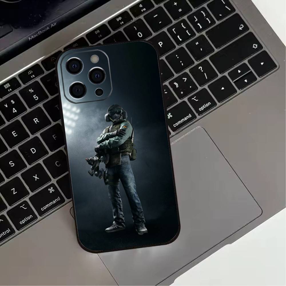 Shooting R-Rainbow S-Six S-Siege-s Phone Case For iPhone 17, 16,15,14,13,12,11 Plus,Pro Max, Others Soft Black Cover