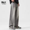 Baleno S&K Men's Lyocell Loose Straight Casual Pants