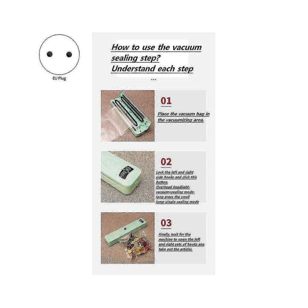 Electric Vacuum Packaging Machine Kitchen Vacuum Sealing Machine Commercial Packaging Machine Eu Pl