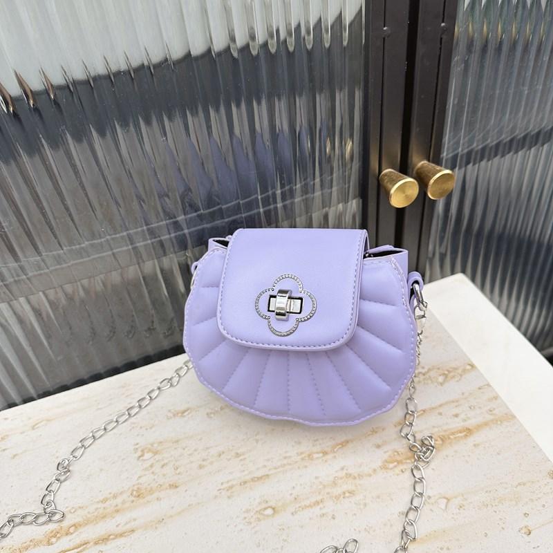 Kindertasche neues Schloss Mini Schulter Damenhandtasche personalisierte Mode Mädchen Fächerkette Umhängetasche
