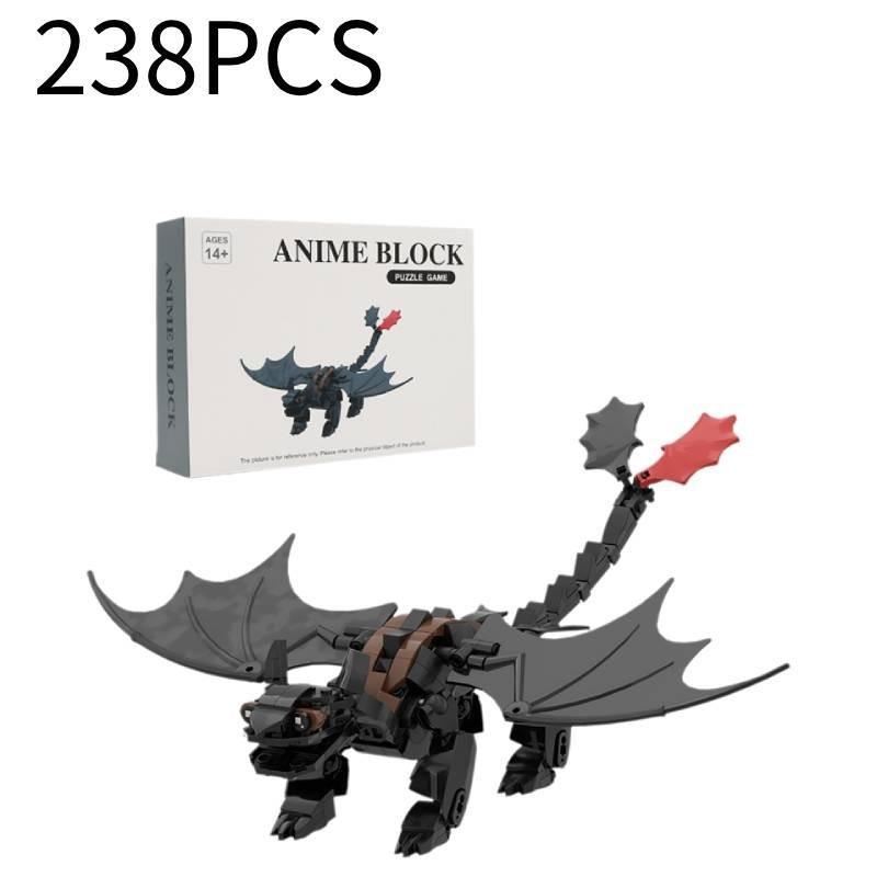 Durable Abs Plastic Dragon Building Blocks Creative Small Pieces Toy Set