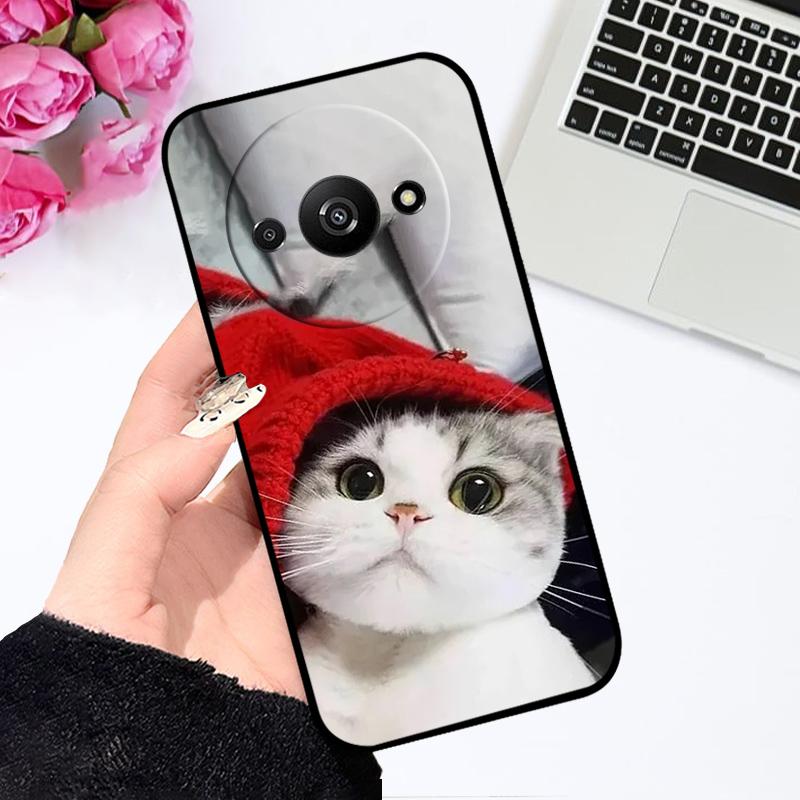 Soft Case For Redmi A3 A3x 4G Silicone TPU Phone Cover For Xiaomi Redmi A3 Pro Fashion Luxury Printing Coque Fundas Protector