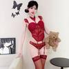 Sexy lingerie sexy gathering corset keel vest steel support chest pad split suit shapewear women
