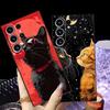 Case for Samsung Galaxy S25 S24 Plus S23 S21 FE S26 S20 Ultra S10 S9 Note 20 8 9 10 Funda Phone Cover Starry Sky Cat