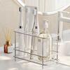 Stainless Steel Toothbrush Holder Multi-slot Saving Space Toothpaste Holder Non-Slip Shower Table Bracket Bathroom