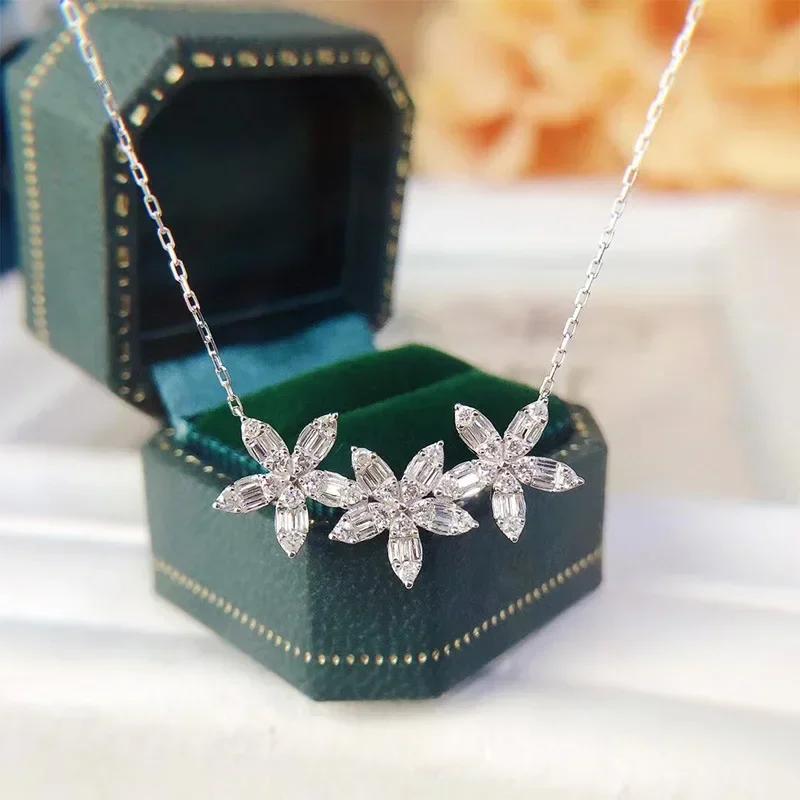 Gift Creative Style Star Shape Pendant Necklace For Women Lovely Neck Jewelry With Brilliant Cubic Zirconia Daily Collocation