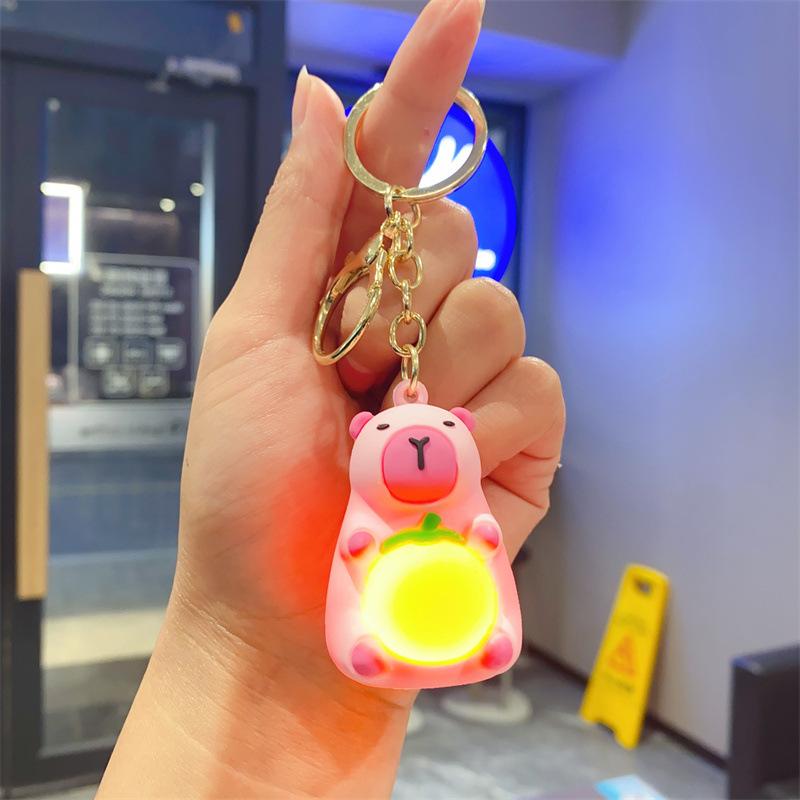 Creative Cartoon Kapibara Capybara Jun Keychain Doll Boys and Girls Cute Bag Pendant Small Gift