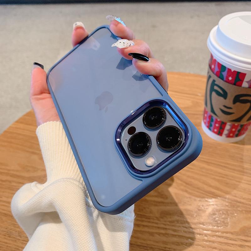 Luxuriöse stoßfeste Panzerung Klare Hülle für iPhone 15 14 Plus 13 12 Mini 11 Pro Max X XR XS 7 8 Weiche Bumper Harte Acryl Hybrid Abdeckung