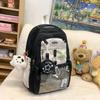 Schultasche College-Stil Schultasche Mädchen Mittelschule Koreanische Version Niedlicher Reiserucksack Einfach Große Kapazität High-School-Schülerrucksack