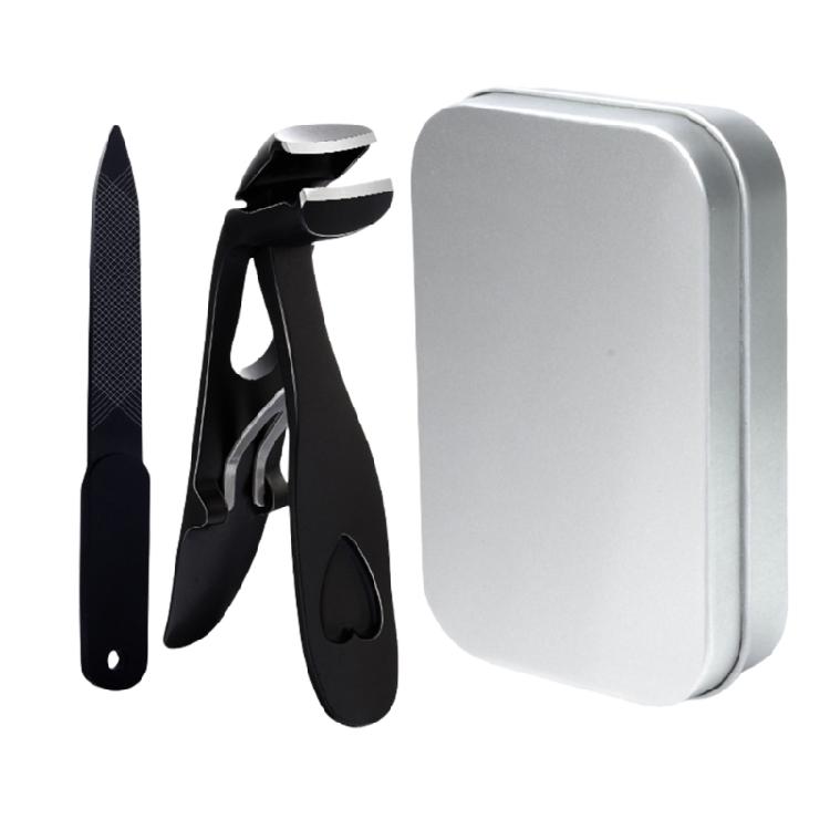 

Nail Cutter Wide Jaw Opening Toe Nail Clippers Angled Head Nail Clippers Nails Trimmer Fingernail Clippers for Elderly чорний