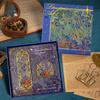 Metal Material Metal Bookmarks Classical Style Van Gogh Oil Painting Bookmarks  for Student Gift