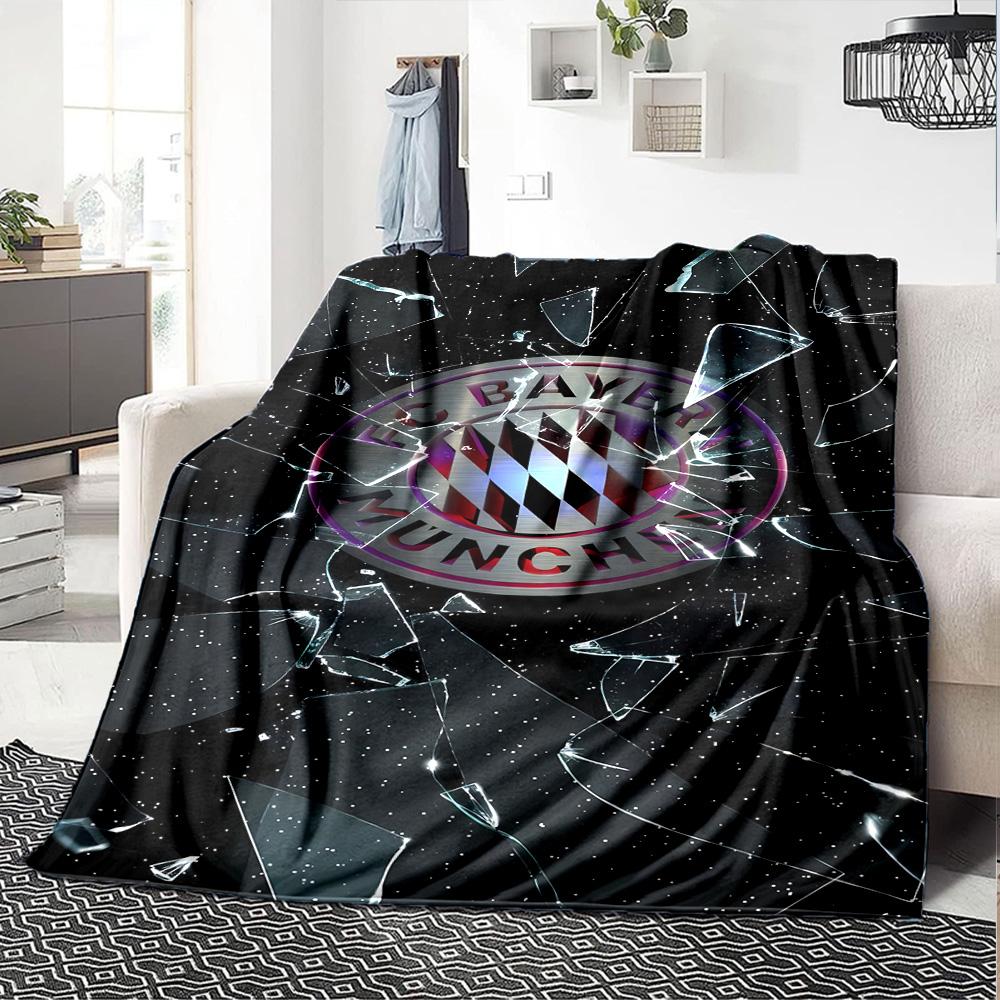 Bayern Munich Stars Blanket Soft Warm Cozy Perfect for Sofa Bedding Couch for All Seasons Digital Print Suitable for Gifting Relatives and Friends