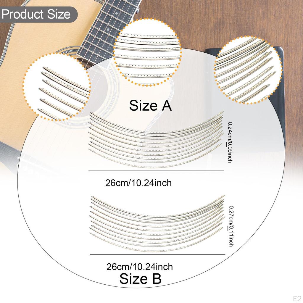 10 Guitar Fret Wires for Electric Fingerboard Components