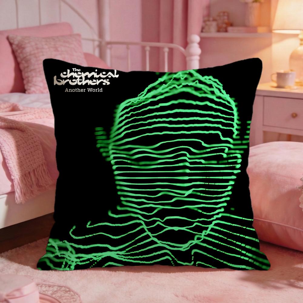 The CChemical Brothers Cushion Cover Premium Comfort Reversible Pillow Cove Two In One Design For Any Room Car Interior