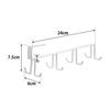 Yamazaki Under-Cabinet Kitchen Tool Hook Plate, White, 2441