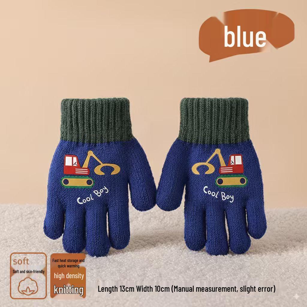 Winter Warmth: Cute Knitted Wool Gloves for Baby Boys & Girls