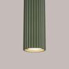 Modern Olive Green Fluted Tube Pendant Lamp for Bedroom, Kitchen, Island, 1xGU10 10W KARBON Sollux Lighting