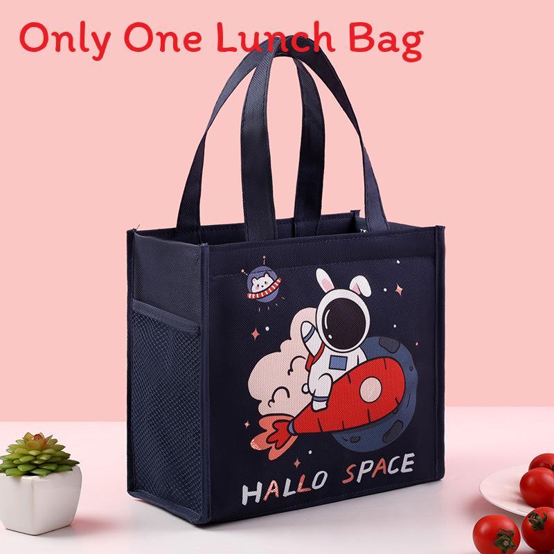Cartoon Animal Insulated Lunch Bag With Material For Students And Office Workers