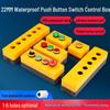22mm Waterproof 220V Button Switch Combo: Start/Stop/Emergency Stop/Power Indicator Light